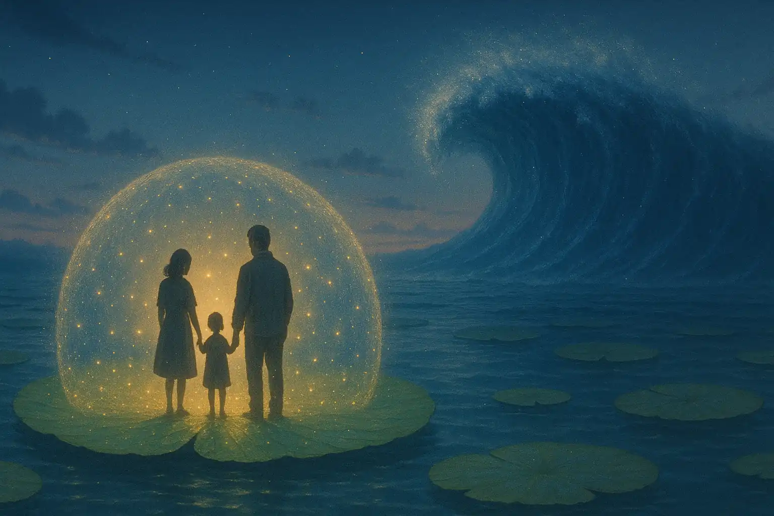 家族が津波の夢に出る